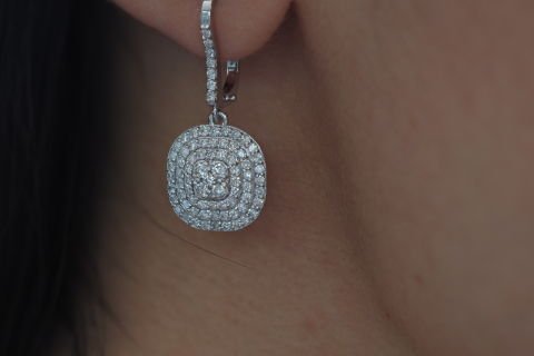 1.19 Karat Pırlanta Küpe