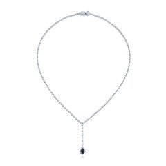 1.02 Karat Pırlantalı Safir Gerdanlık F-VS/SI