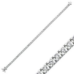 2.05 Karat Suyolu Pırlanta Bileklik F-SI