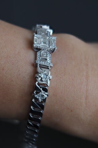 1.27 Karat Baget Pırlanta Bileklik